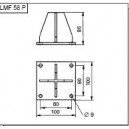 Pied pour mât de 60-90mm.LMF 58 P