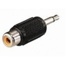 Raccord  Jack mâle 3.5mm mono/cinch femelle 