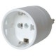 Adaptateur Euro/CH blanc