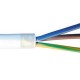 Câble secteur 3X1.5 mm / 50 m flexible blanc